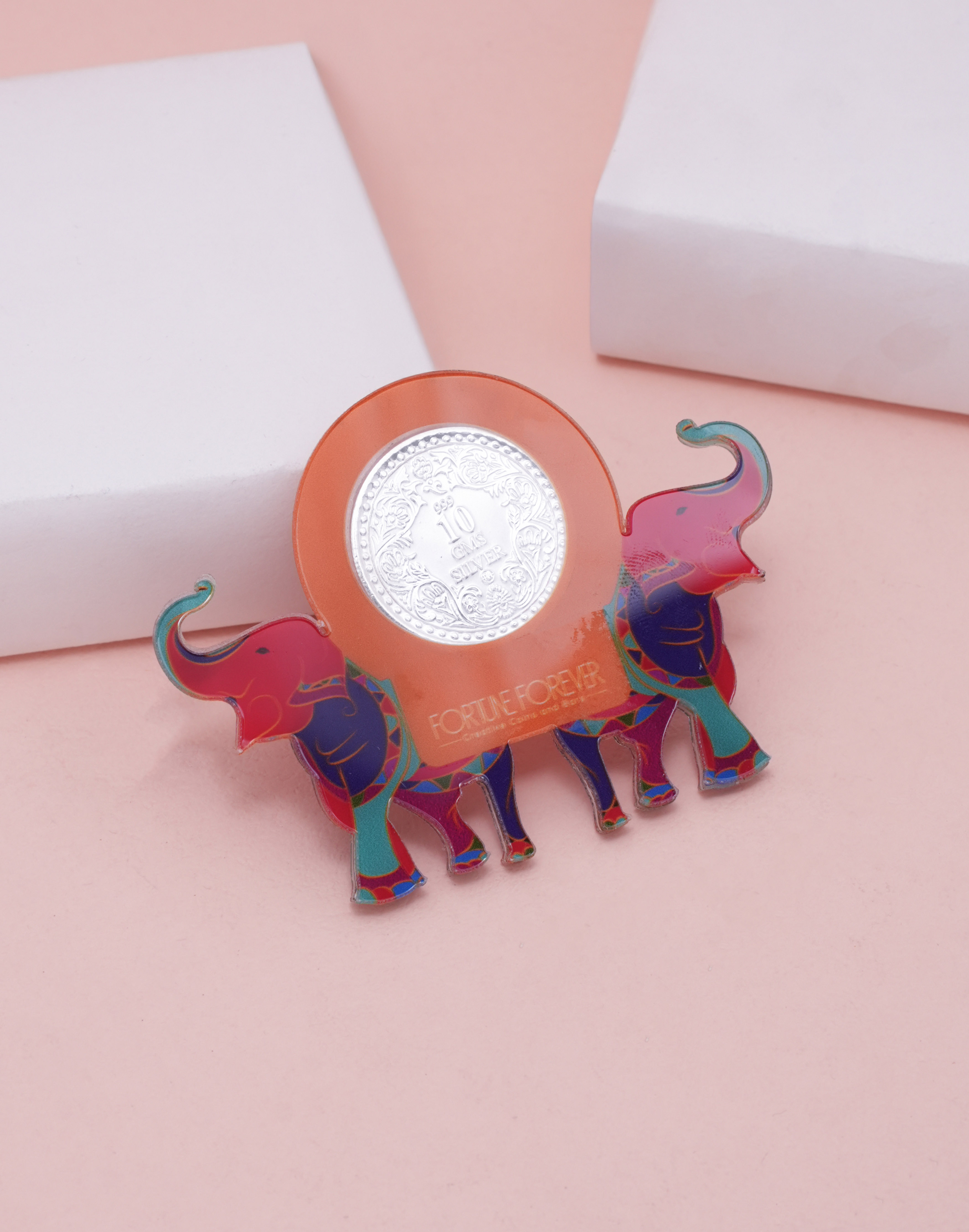 Royal Elephant Silver Coin Gift