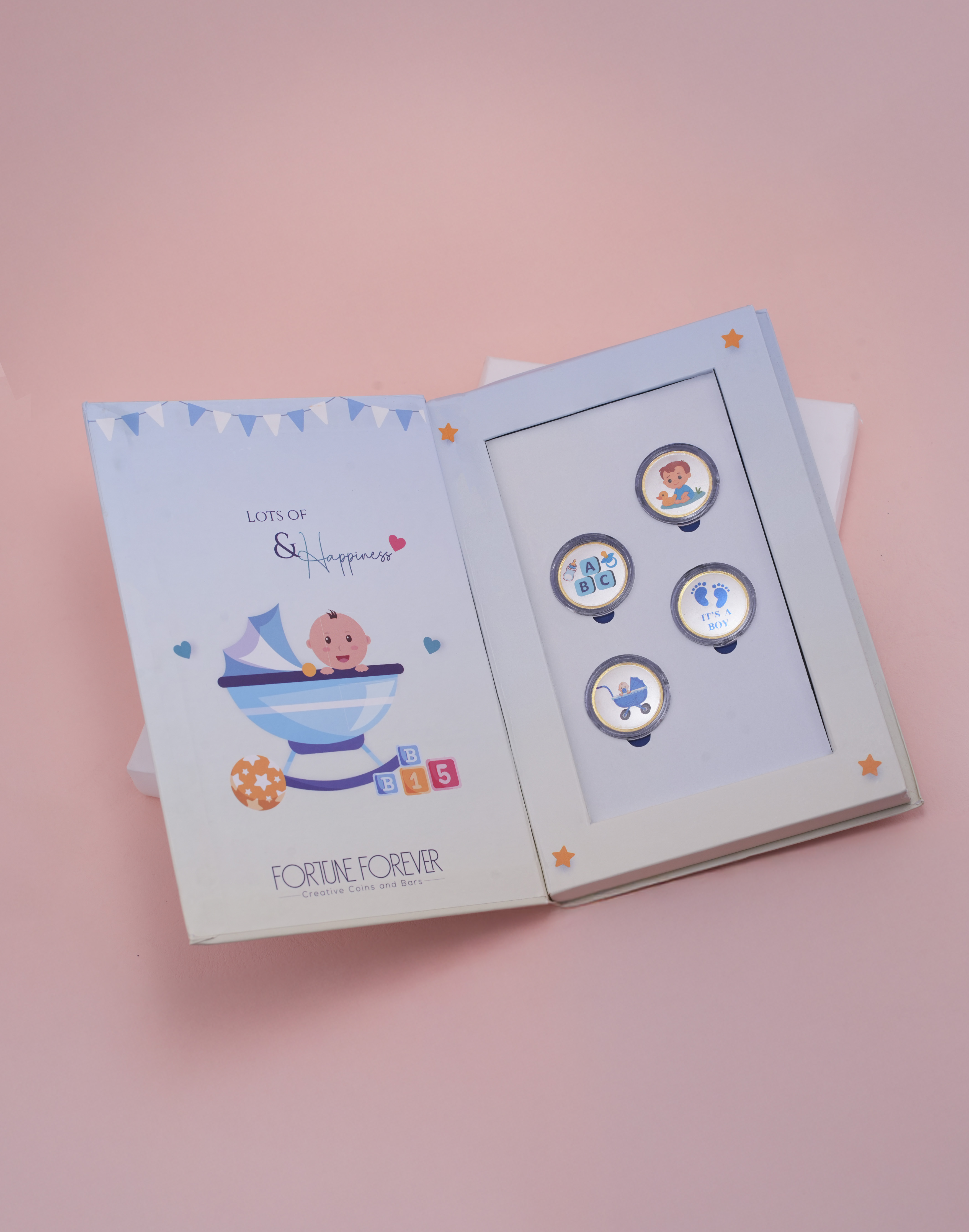 Little Prince Baby Boy Silver Coin Gift Set (5 Coin Edition)