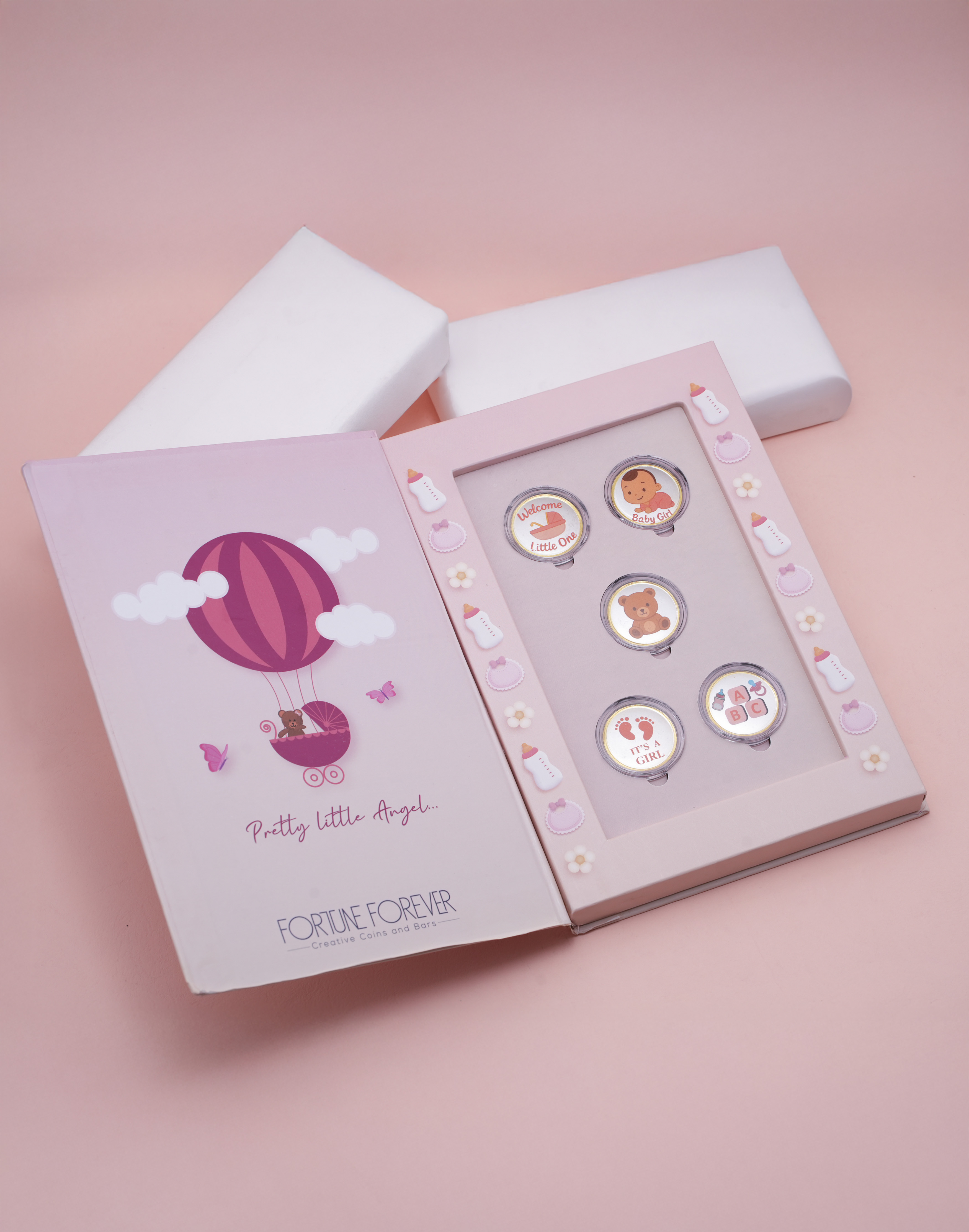 Pretty Little Angel Baby Girl Silver Coin Gift Set (5 Coin Edition)