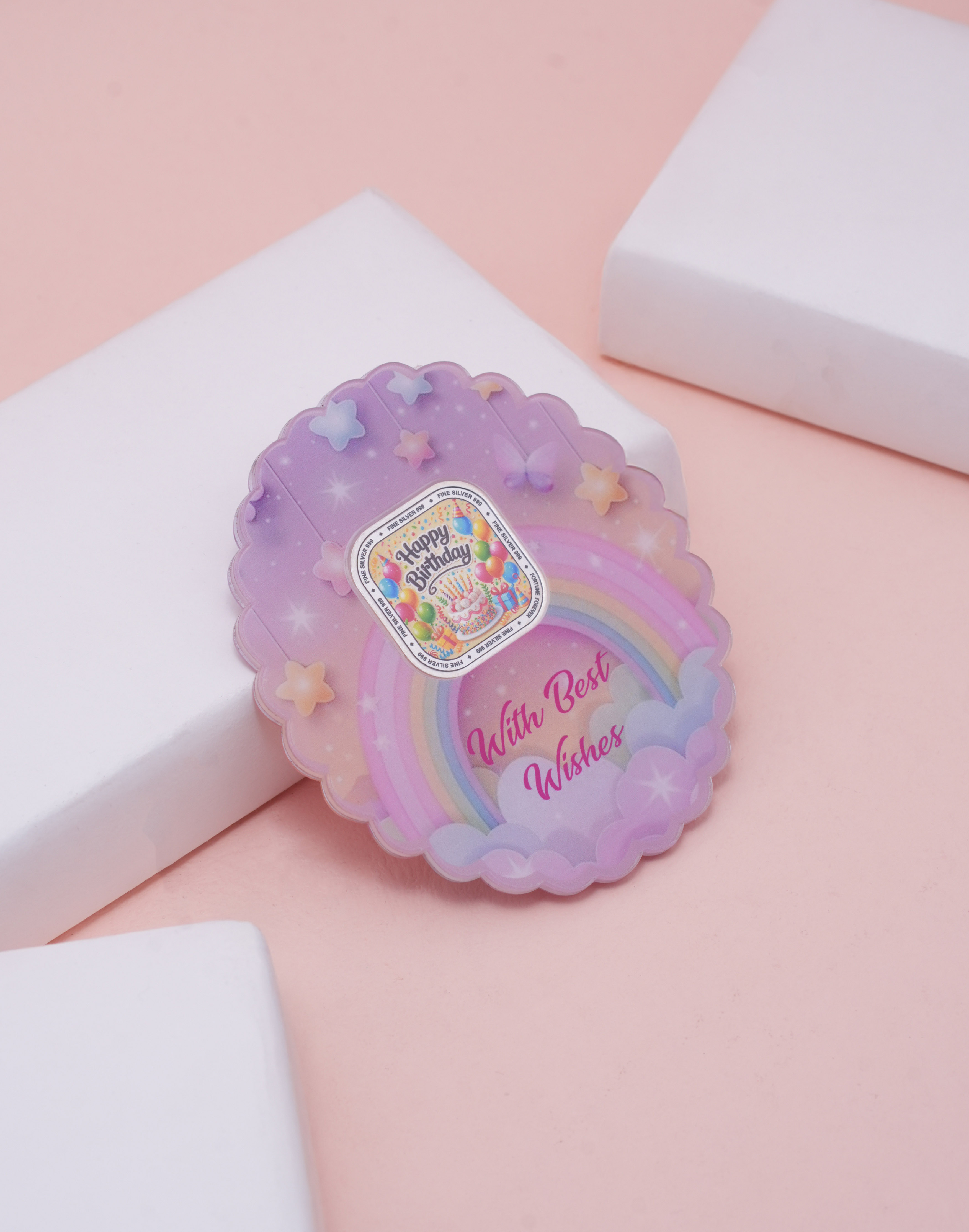 Birthday Wishes Silver Coin Gift