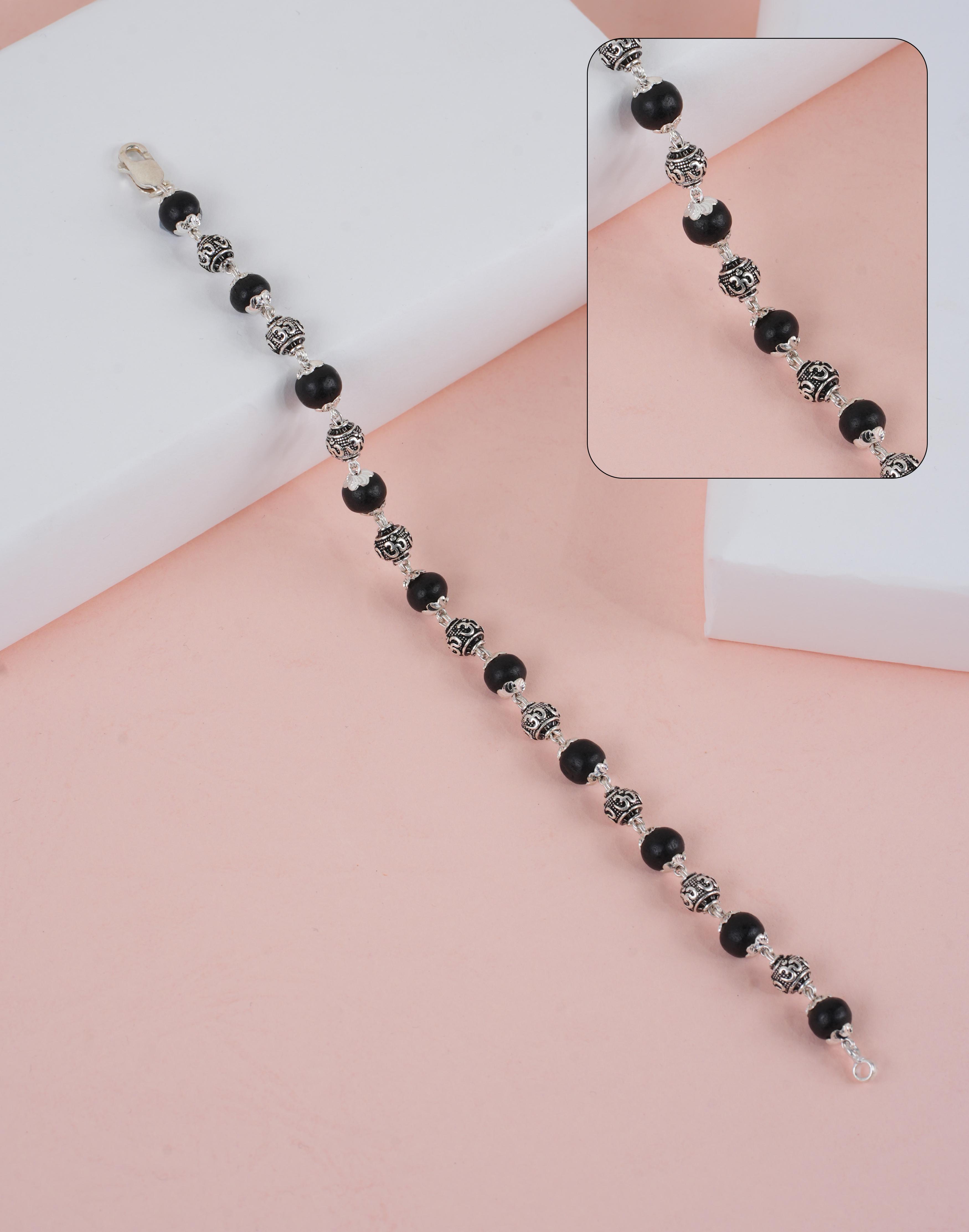 OM KARUNGALI BRACELET 925 7-8 MM