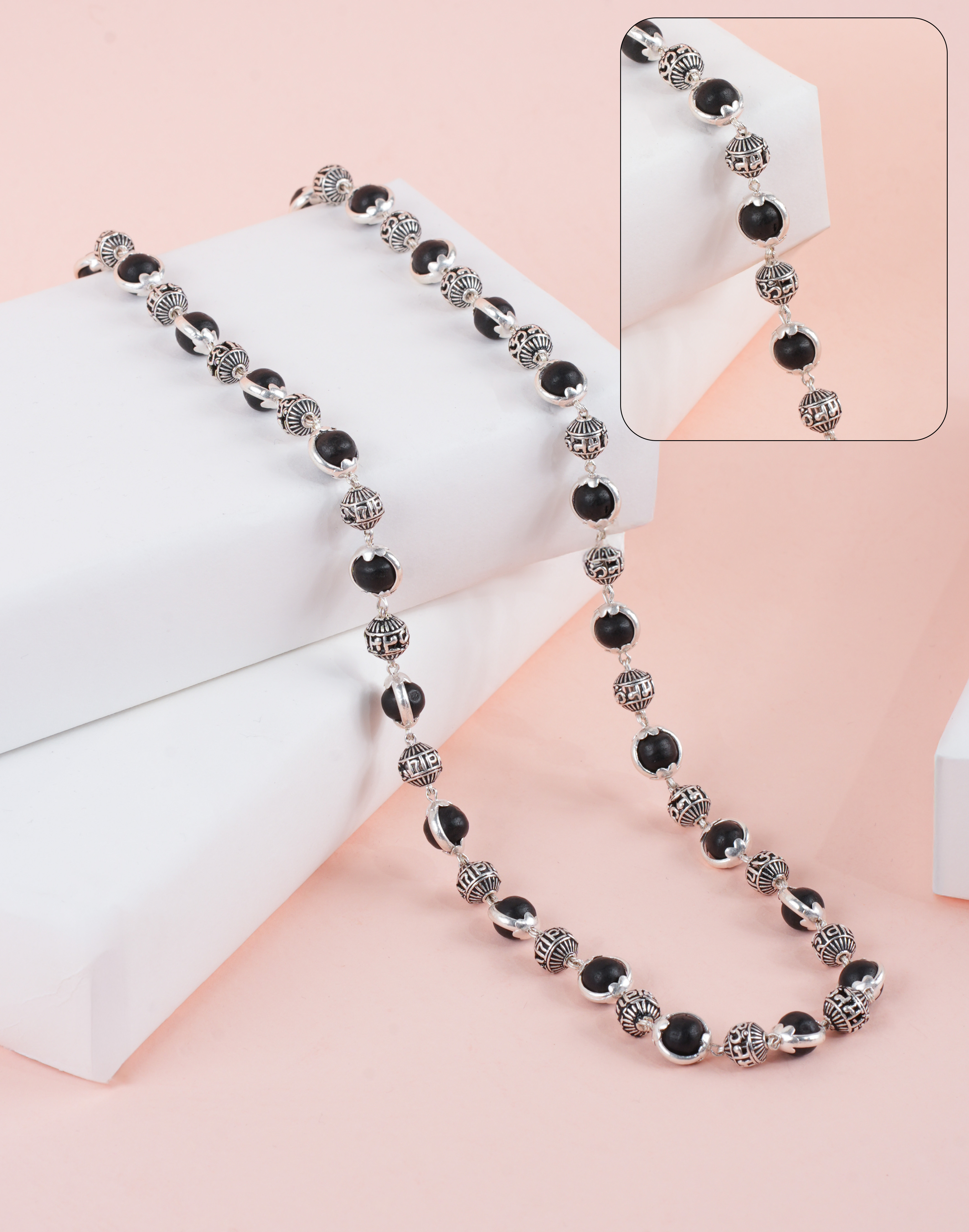 KARUNGALI SHIV TATVA MALA 925