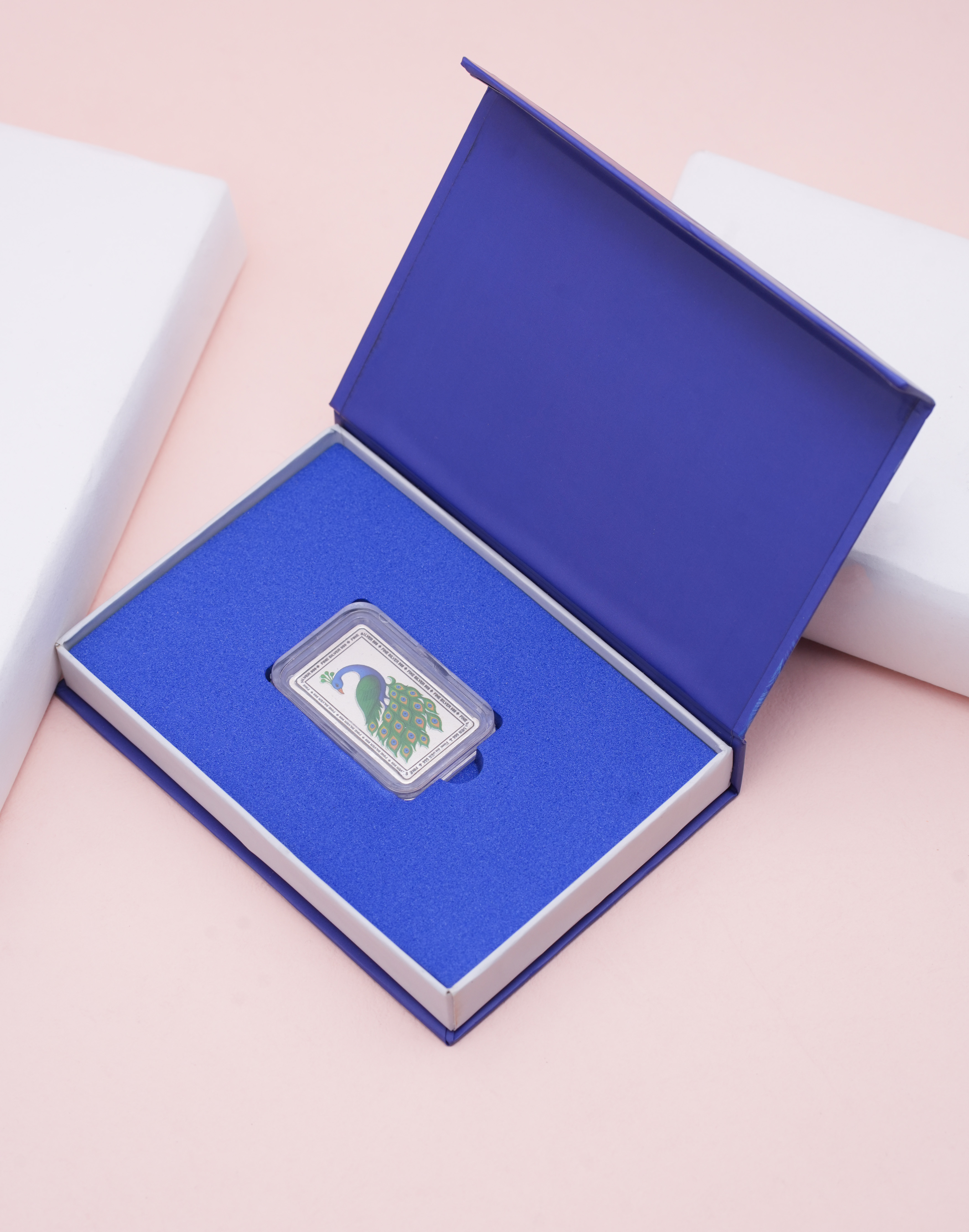 Royal Peacock Silver Coin Gift Box